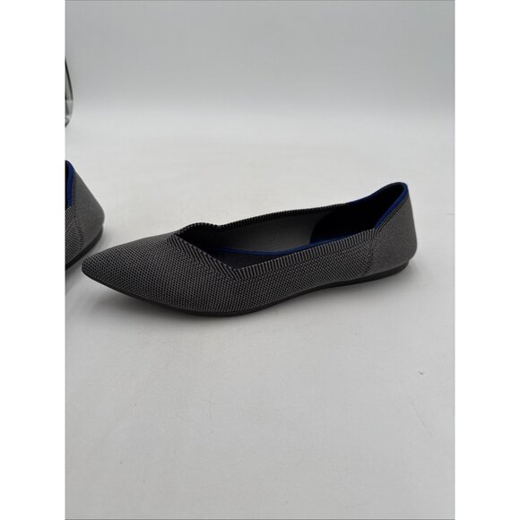 Rothy's Point Birdseye Gray Women's Shoes Flats Loafers Slip Size 9.5 - Picture 7 of 9